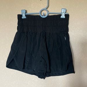 Free People Large Black High Waisted Shorts